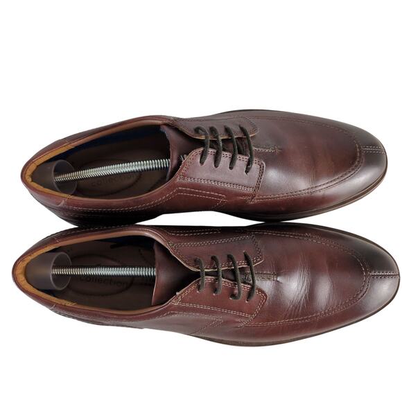 Clarks Collection Malwood Low Oxford Men\'s 13M Brown Leather Extreme Comfort